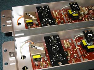 Klangfilm Siemens Eurodyn 6SELA 100V Rack amplifier solid state transistorized transistor 2N3055 C-72392-A262-A7