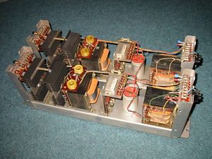 Klangfilm Siemens Eurodyn 6SELA 100V Rack amplifier solid state transistorized transistor 2N3055 C-72392-A262-A7