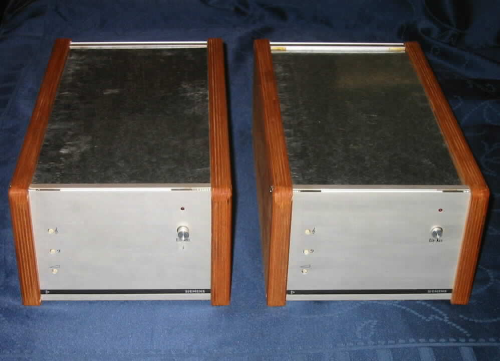 Klangfilm Siemens Eurodyn 6SELA 100V Rack amplifier solid state transistorized transistor 2N3055 C-72392-A262-A7