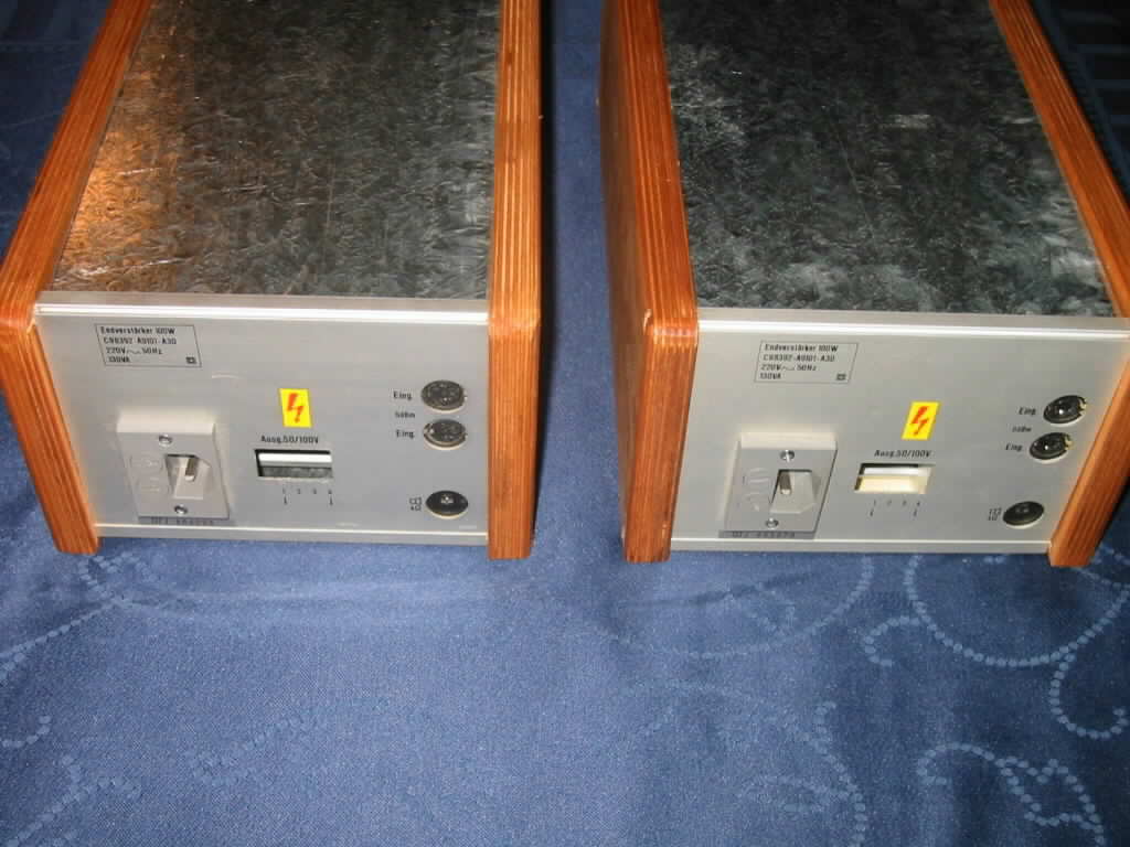 Klangfilm Siemens Eurodyn 6SELA 100V Rack amplifier solid state transistorized transistor 2N3055 C-72392-A262-A7