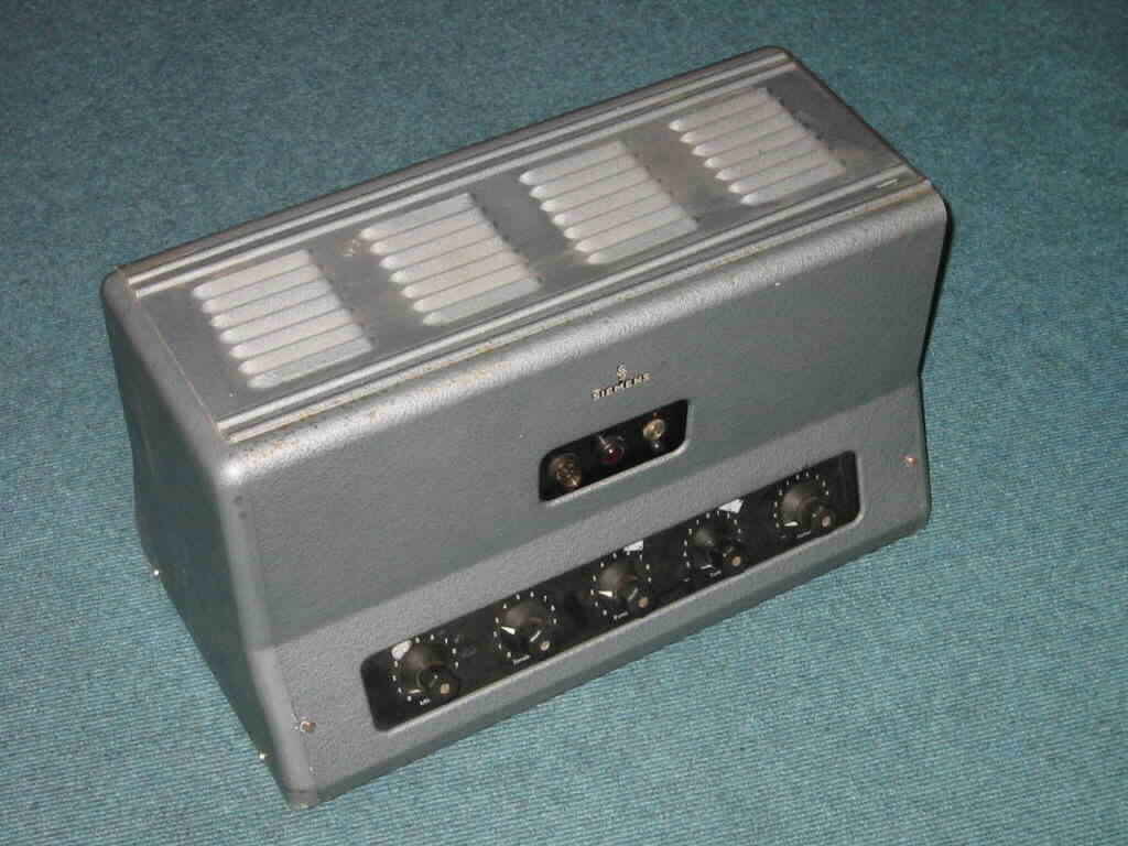 Klangfilm Siemens Eurodyn 6SELA 100V Rack amplifier tube preamp