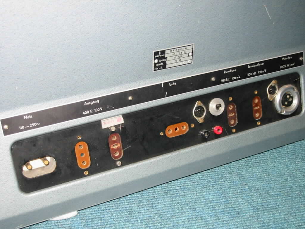 Klangfilm Siemens Eurodyn 6SELA 100V Rack amplifier tube preamp