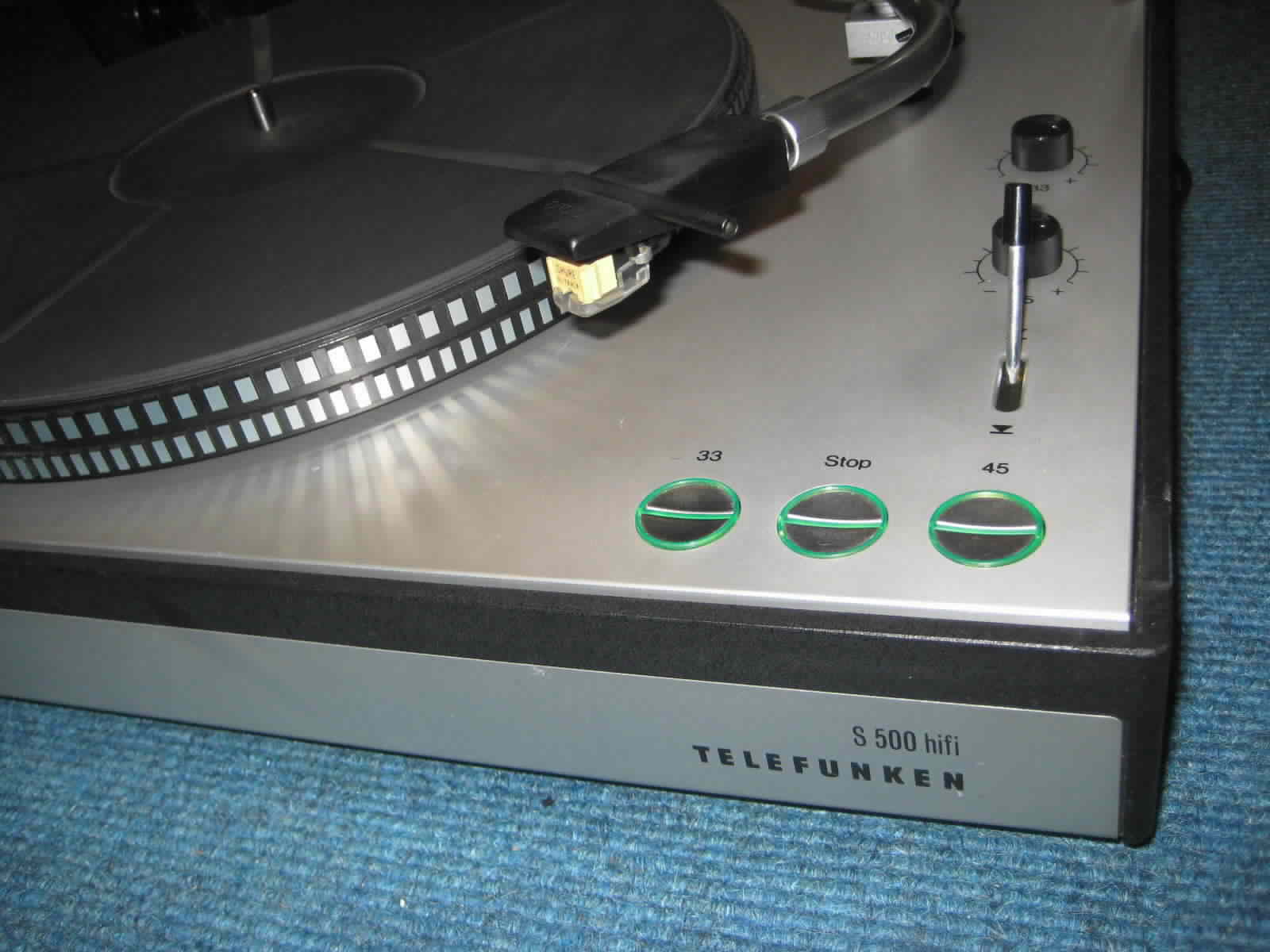 Telefunken S500 S600 turn table plattenspieler Laufwerk Ortofon tone arm tonarm