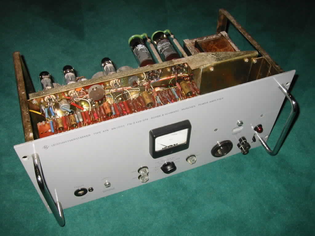 Rohde & Schwarz ATN Leistungsverstrker EL34 6CA7 EL 34 tube amplifier Rhrenverstrker Endstufe valve tubeamp amplificateur lampes amplificador valvula buizen schaltplan schematic circuit diagram repair