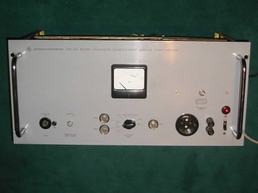 Rohde & Schwarz ATN Leistungsverstrker EL34 6CA7 EL 34 tube amplifier Rhrenverstrker Endstufe valve tubeamp amplificateur lampes amplificador valvula buizen schaltplan schematic circuit diagram repair